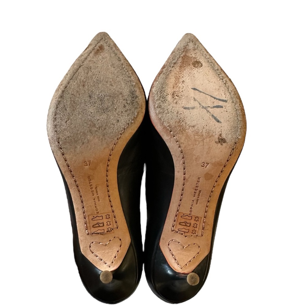 Sophia Webster Lola Leather Pointed Toe Pumps - Picture 4 of 6